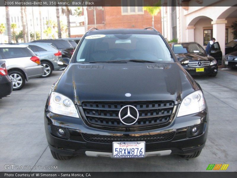 Black / Black 2006 Mercedes-Benz ML 350 4Matic
