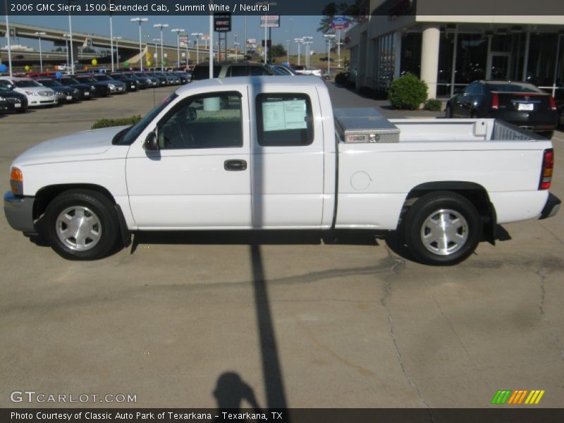 Summit White / Neutral 2006 GMC Sierra 1500 Extended Cab