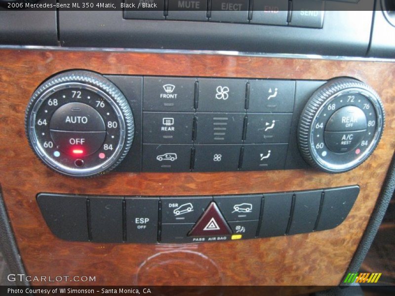 Black / Black 2006 Mercedes-Benz ML 350 4Matic