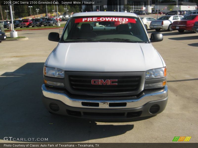 Summit White / Neutral 2006 GMC Sierra 1500 Extended Cab