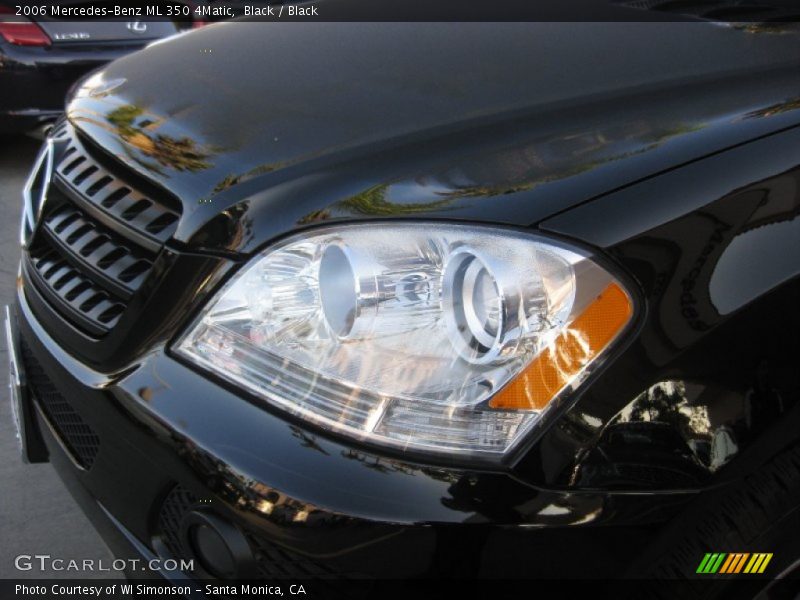 Black / Black 2006 Mercedes-Benz ML 350 4Matic