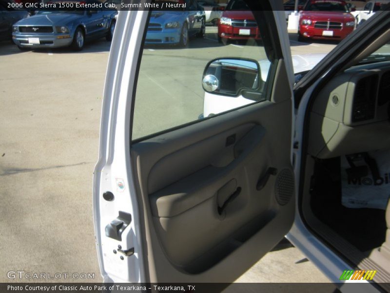 Summit White / Neutral 2006 GMC Sierra 1500 Extended Cab