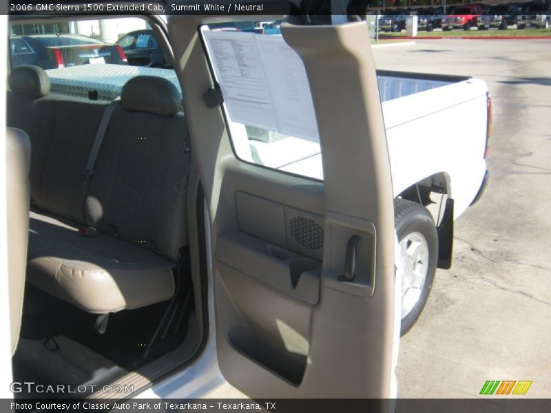 Summit White / Neutral 2006 GMC Sierra 1500 Extended Cab