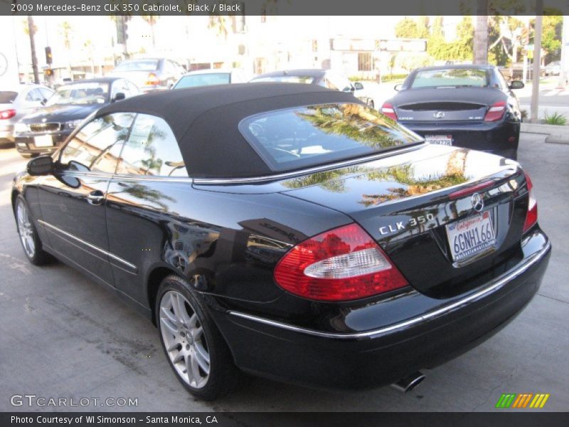 Black / Black 2009 Mercedes-Benz CLK 350 Cabriolet