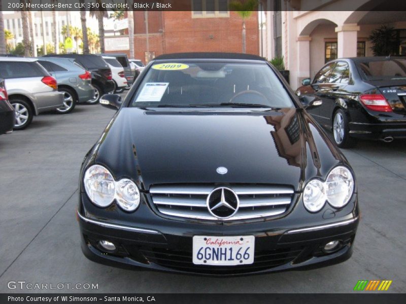 Black / Black 2009 Mercedes-Benz CLK 350 Cabriolet