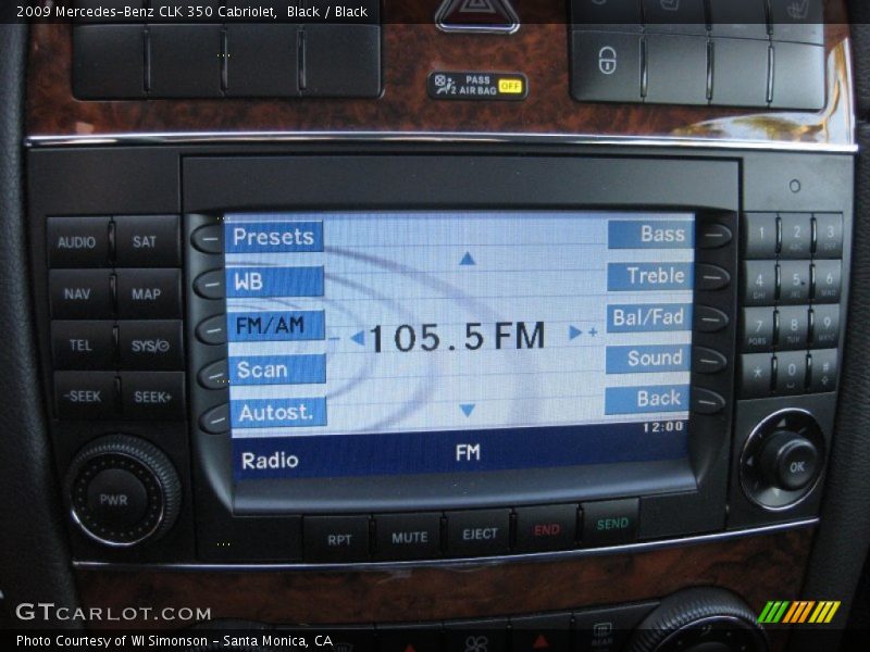 Black / Black 2009 Mercedes-Benz CLK 350 Cabriolet