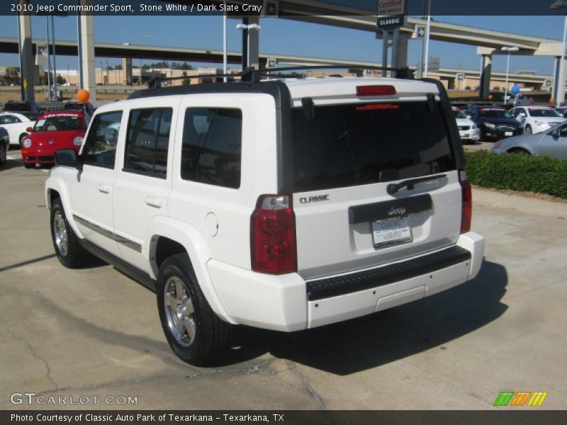 Stone White / Dark Slate Gray 2010 Jeep Commander Sport