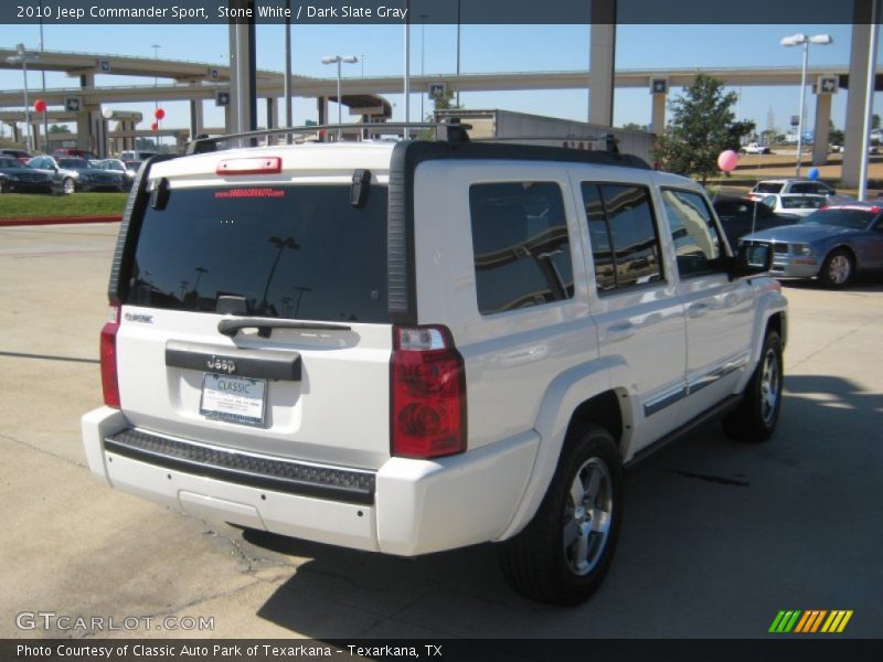 Stone White / Dark Slate Gray 2010 Jeep Commander Sport