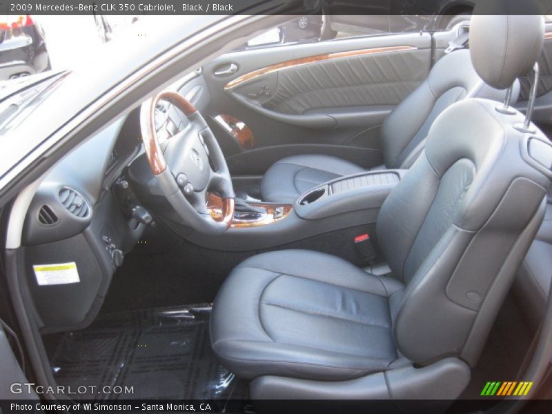Black / Black 2009 Mercedes-Benz CLK 350 Cabriolet