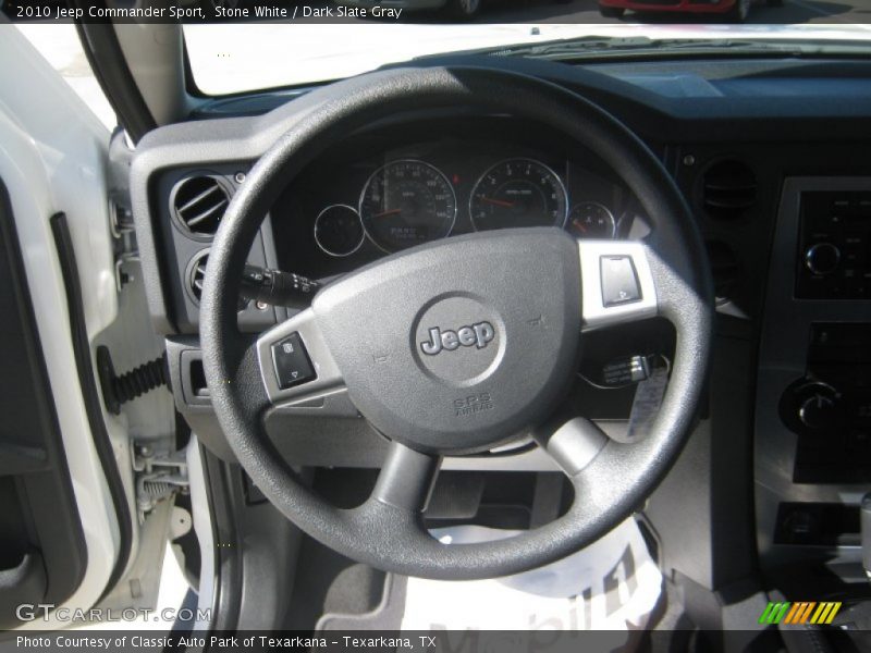 Stone White / Dark Slate Gray 2010 Jeep Commander Sport