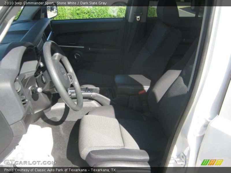 Stone White / Dark Slate Gray 2010 Jeep Commander Sport