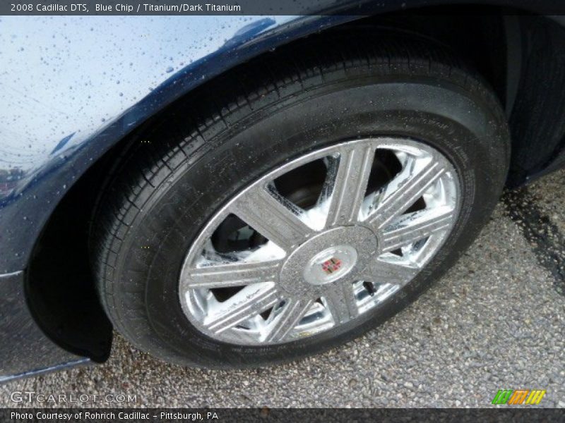 Blue Chip / Titanium/Dark Titanium 2008 Cadillac DTS