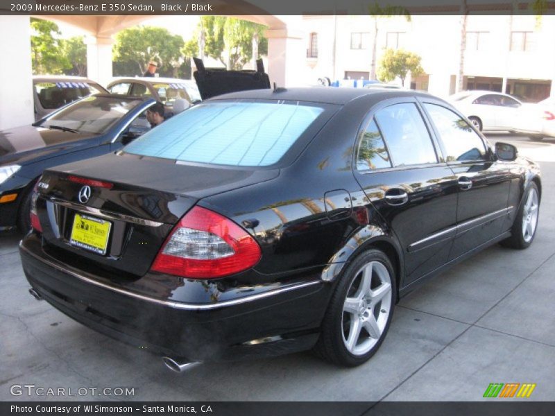 Black / Black 2009 Mercedes-Benz E 350 Sedan