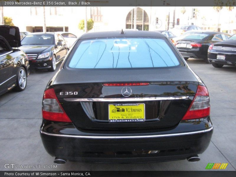 Black / Black 2009 Mercedes-Benz E 350 Sedan
