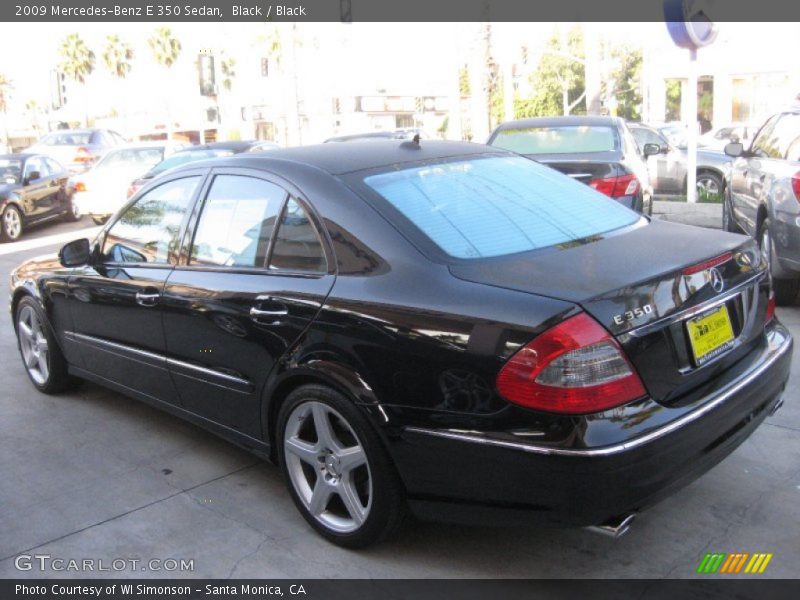 Black / Black 2009 Mercedes-Benz E 350 Sedan