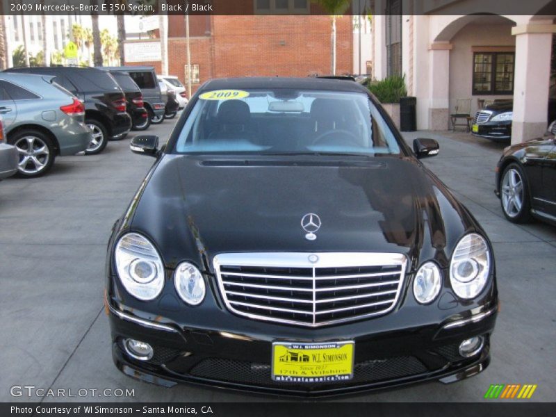 Black / Black 2009 Mercedes-Benz E 350 Sedan