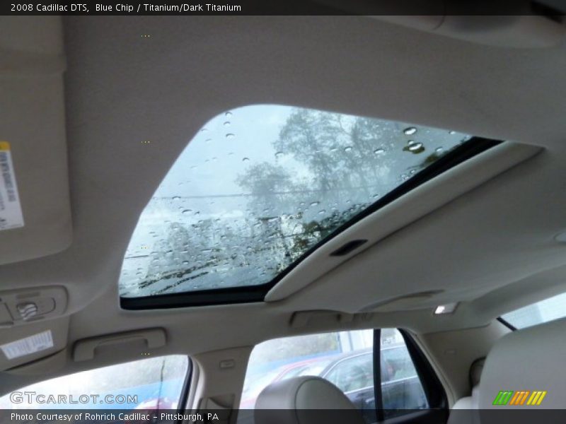 Blue Chip / Titanium/Dark Titanium 2008 Cadillac DTS