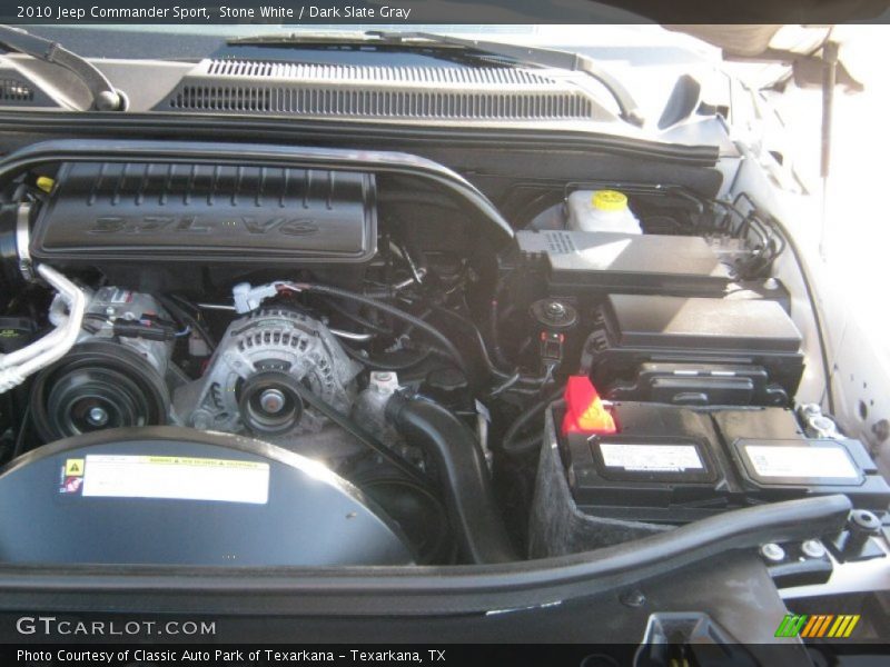 Stone White / Dark Slate Gray 2010 Jeep Commander Sport