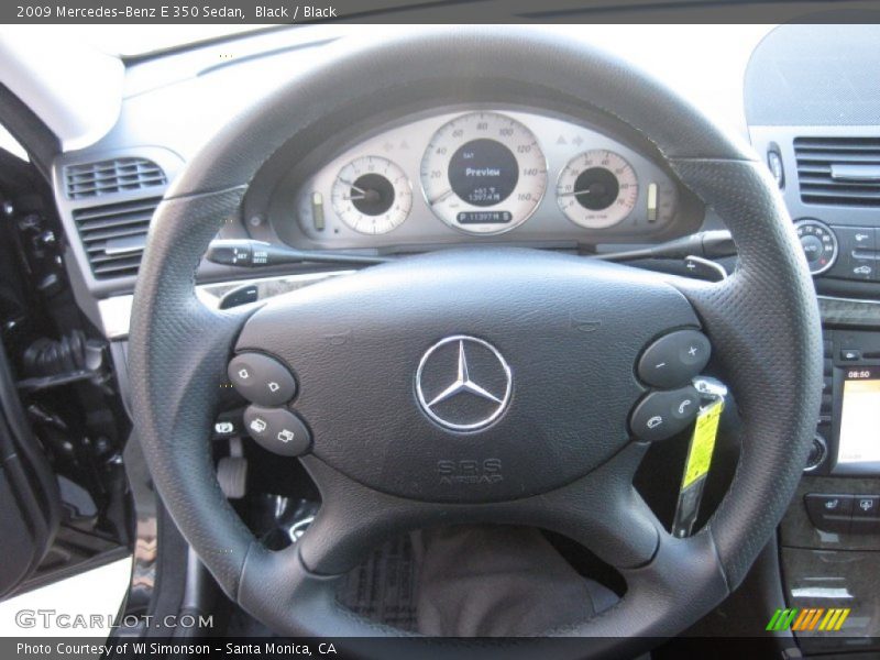 Black / Black 2009 Mercedes-Benz E 350 Sedan