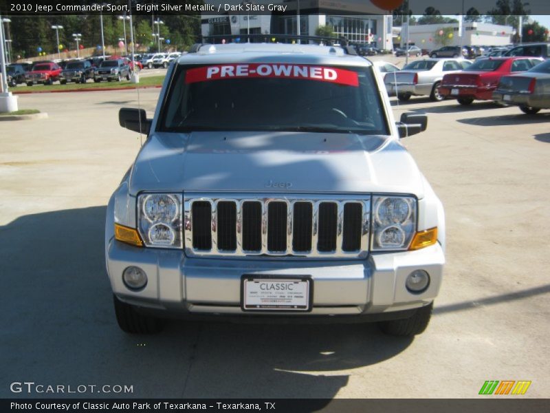 Bright Silver Metallic / Dark Slate Gray 2010 Jeep Commander Sport