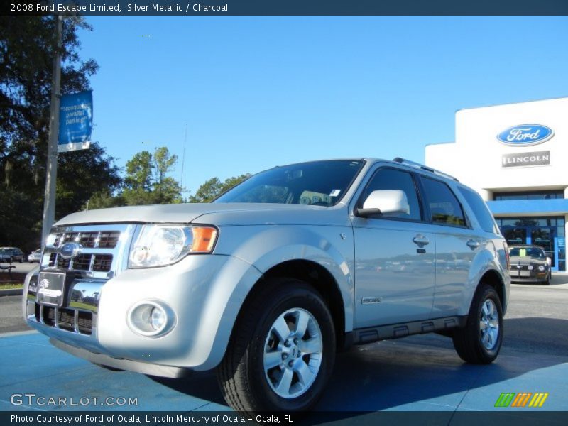 Silver Metallic / Charcoal 2008 Ford Escape Limited