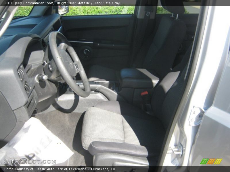 Bright Silver Metallic / Dark Slate Gray 2010 Jeep Commander Sport