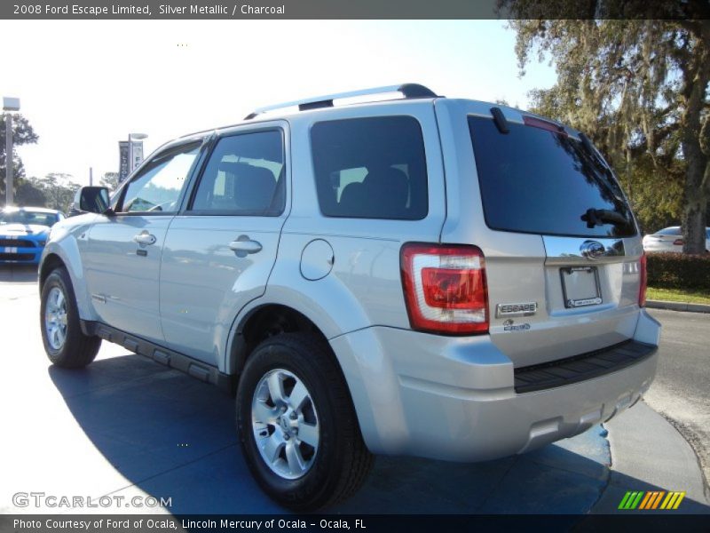Silver Metallic / Charcoal 2008 Ford Escape Limited