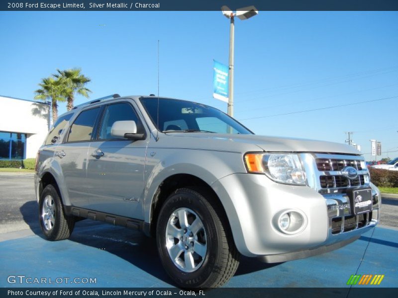 Silver Metallic / Charcoal 2008 Ford Escape Limited