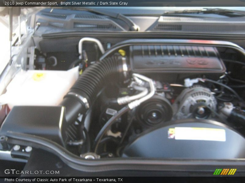 Bright Silver Metallic / Dark Slate Gray 2010 Jeep Commander Sport