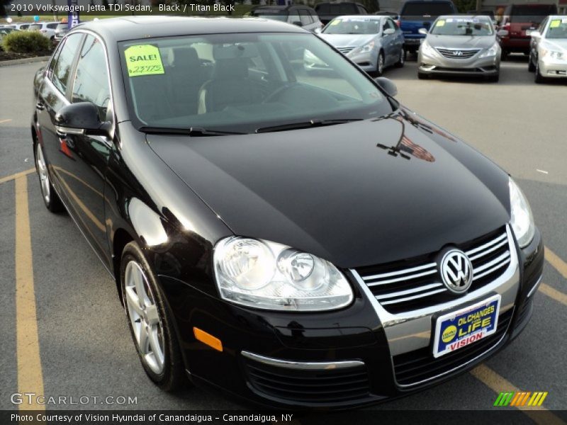 Black / Titan Black 2010 Volkswagen Jetta TDI Sedan
