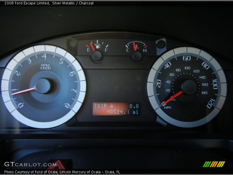 Silver Metallic / Charcoal 2008 Ford Escape Limited