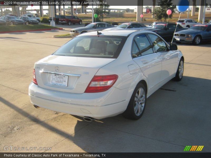 Arctic White / Almond/Mocha 2009 Mercedes-Benz C 300 Luxury