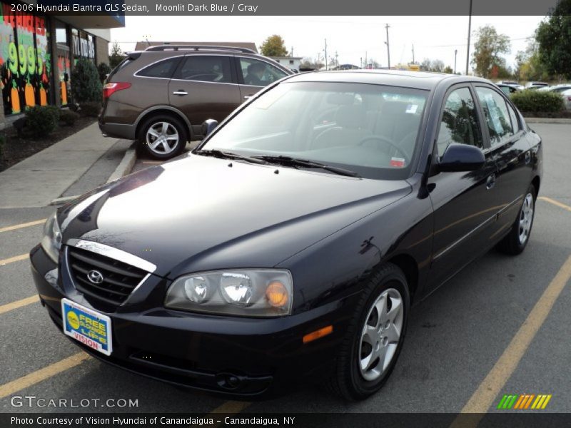 Moonlit Dark Blue / Gray 2006 Hyundai Elantra GLS Sedan