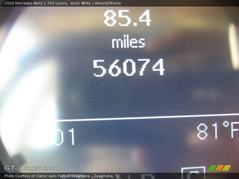 Arctic White / Almond/Mocha 2009 Mercedes-Benz C 300 Luxury