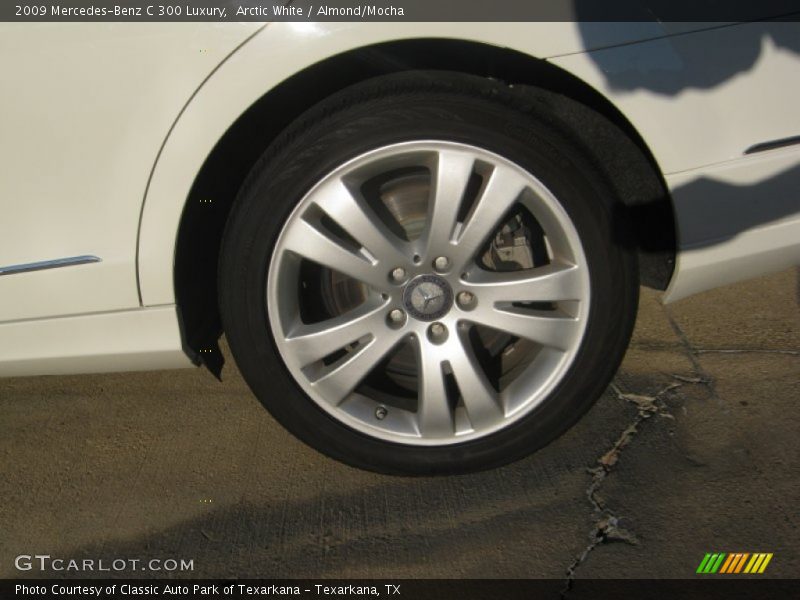 Arctic White / Almond/Mocha 2009 Mercedes-Benz C 300 Luxury