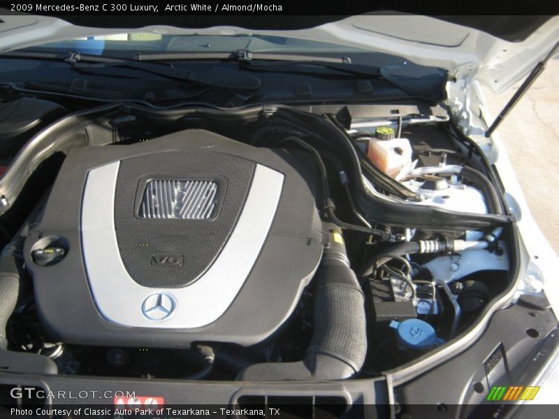 Arctic White / Almond/Mocha 2009 Mercedes-Benz C 300 Luxury