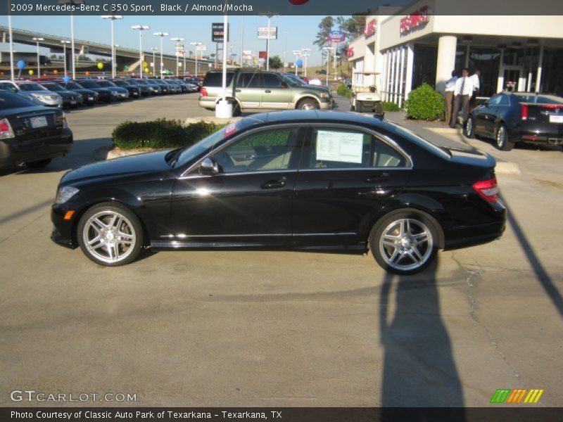 Black / Almond/Mocha 2009 Mercedes-Benz C 350 Sport