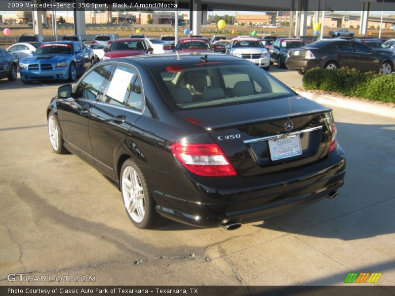 Black / Almond/Mocha 2009 Mercedes-Benz C 350 Sport