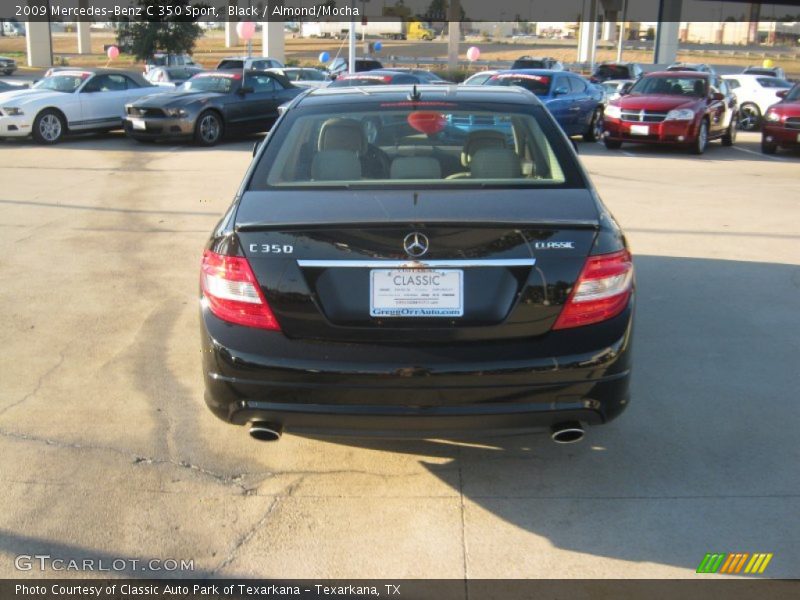 Black / Almond/Mocha 2009 Mercedes-Benz C 350 Sport