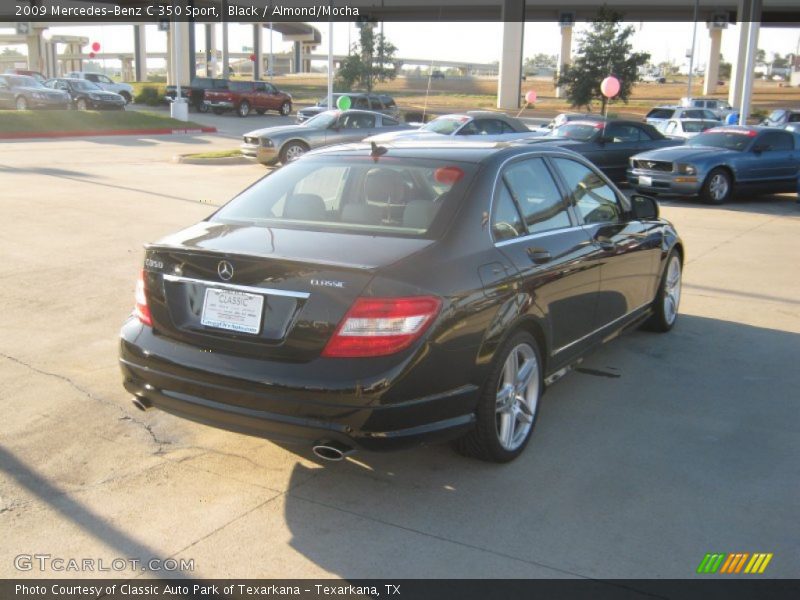 Black / Almond/Mocha 2009 Mercedes-Benz C 350 Sport