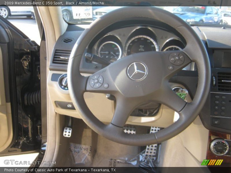 Black / Almond/Mocha 2009 Mercedes-Benz C 350 Sport