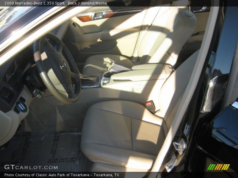 Black / Almond/Mocha 2009 Mercedes-Benz C 350 Sport
