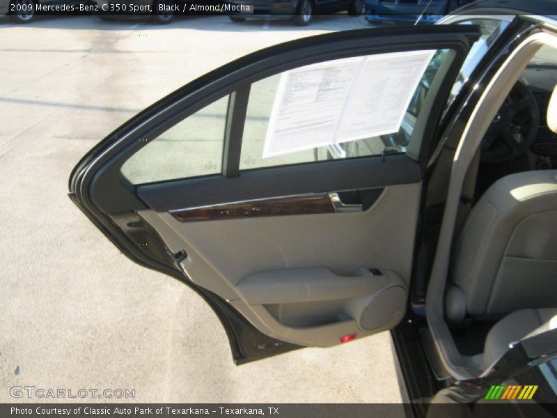 Black / Almond/Mocha 2009 Mercedes-Benz C 350 Sport