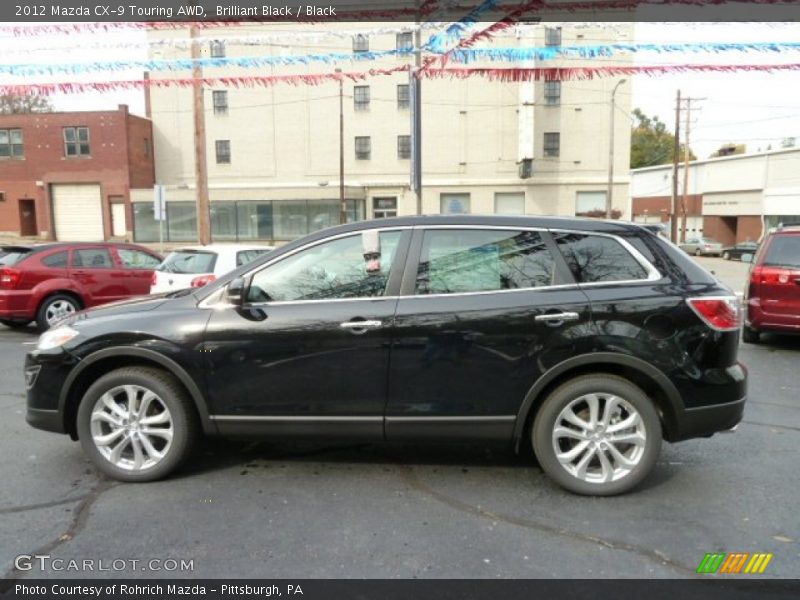 Brilliant Black / Black 2012 Mazda CX-9 Touring AWD