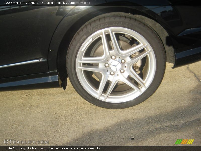Black / Almond/Mocha 2009 Mercedes-Benz C 350 Sport