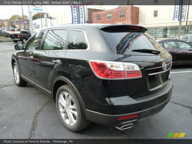 Brilliant Black / Black 2012 Mazda CX-9 Touring AWD