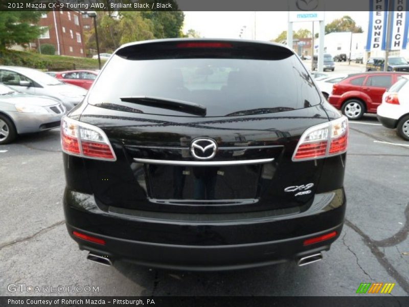 Brilliant Black / Black 2012 Mazda CX-9 Touring AWD