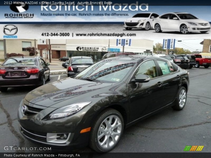Autumn Bronze / Beige 2012 Mazda MAZDA6 s Grand Touring Sedan
