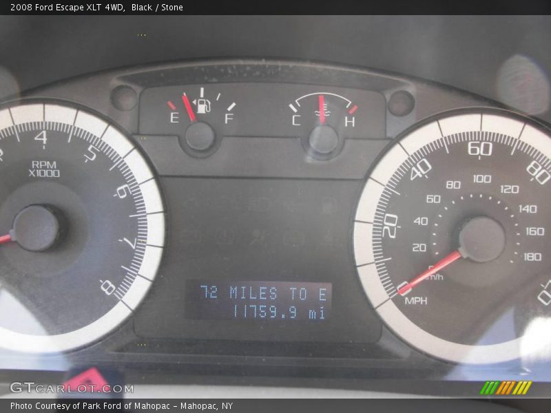 Black / Stone 2008 Ford Escape XLT 4WD