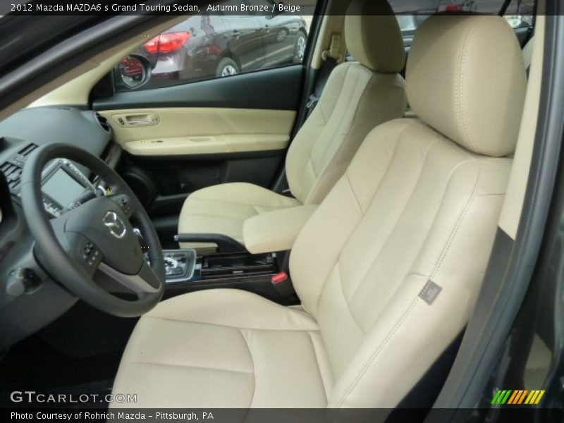  2012 MAZDA6 s Grand Touring Sedan Beige Interior